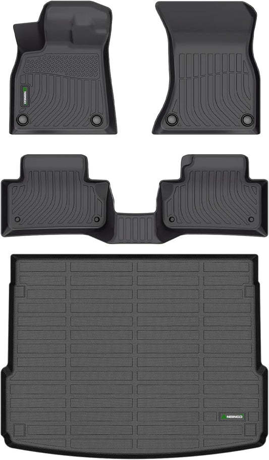 ANBINGO®Floor Mats Fit for Audi Q5 (No PHEV) 2024-2018 & Cargo Liner All Weather Car Mat for Audi Q5 TPE Trunk Mat for Q5 Rubber Liner Carpet for Q5 Automotive Accessories