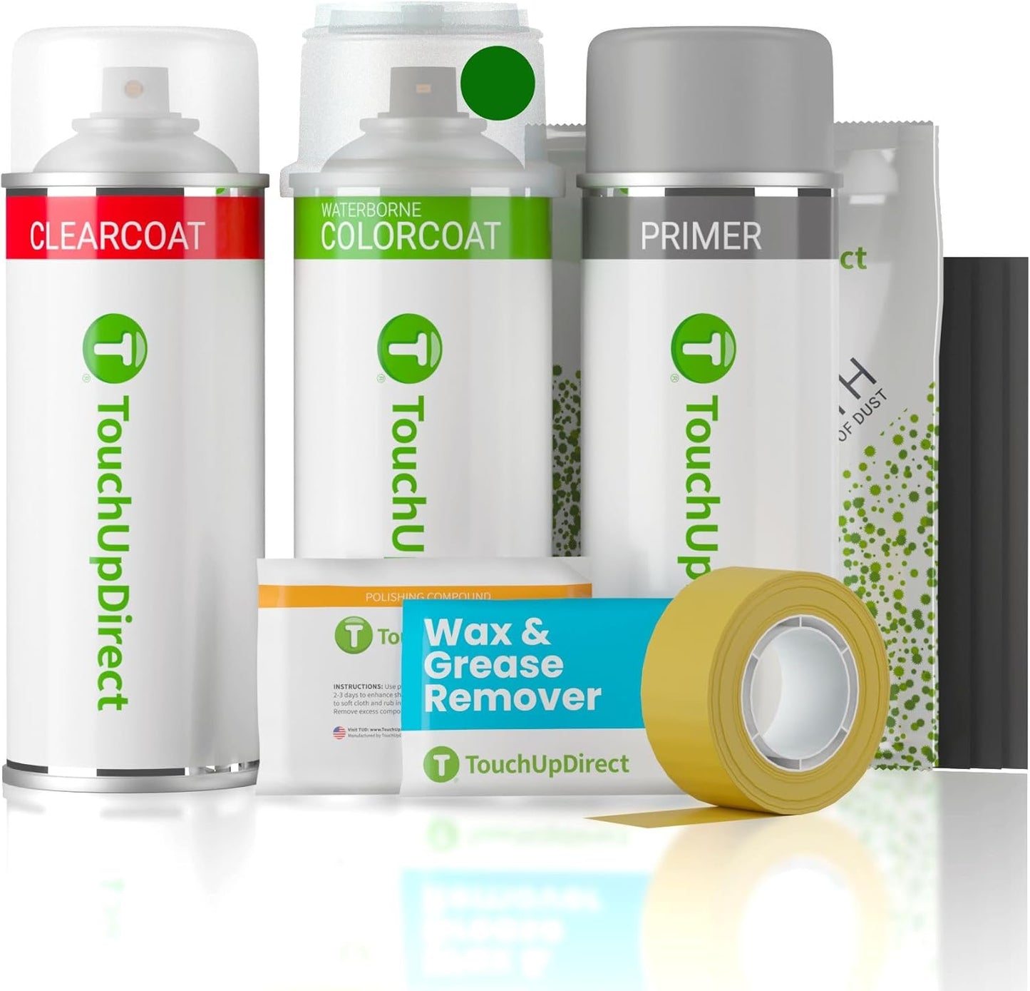 TouchUpDirect 6Q7 Imperial Jade Pearl Compatible with Toyota Exact Match Touch Up Paint Aerosol - Platinum Kit