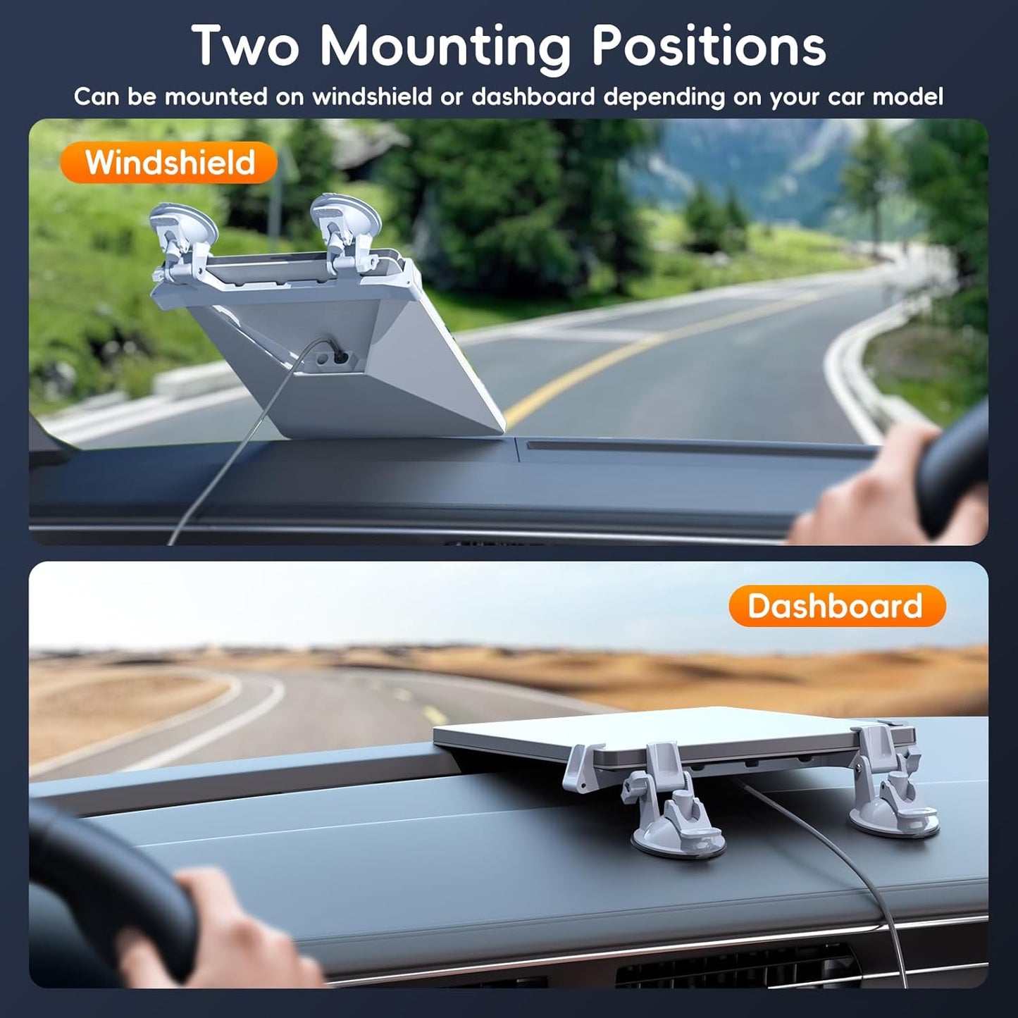 Linkoostar Starlink Mini Suction Cup Mount for Dashboard & Windshield Ensures Stable Satellite Signal, Secure Starlink Mini Car Mount High Strength Suction Base Mounting Kit Suitable for Most Vehicles