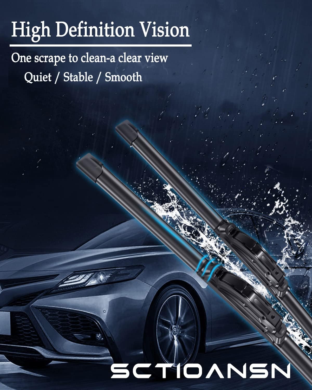 3 Wipers Set for Hummer H2 2003 2004 2005 2006 2007 2008 2009, Original Equipment Windshield Wiper Blades Front - 16"+16" with 10 Inch Rear Windshield Wiper Blade (Pack of 3) J- HOOK