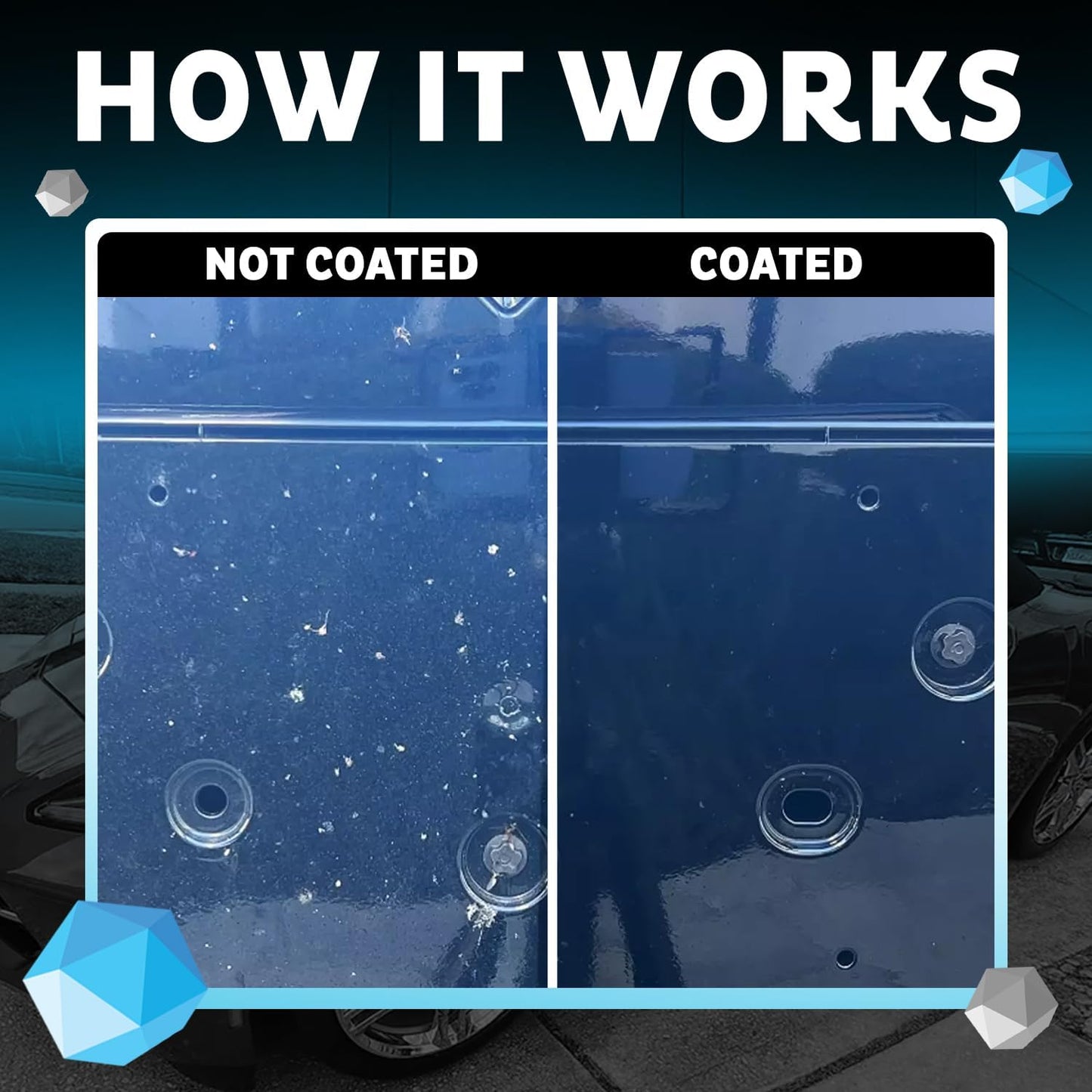 MAXLONE ™ Car Spray with Triphene® Technology, Quick Spray & Wipe All Purpose Waterless Detailer Clean, Shine, Protect Paint, Glass, Wheels, Trim Without Pre-Washing (3, 20oz w 6 Micro Fiber Cloth)