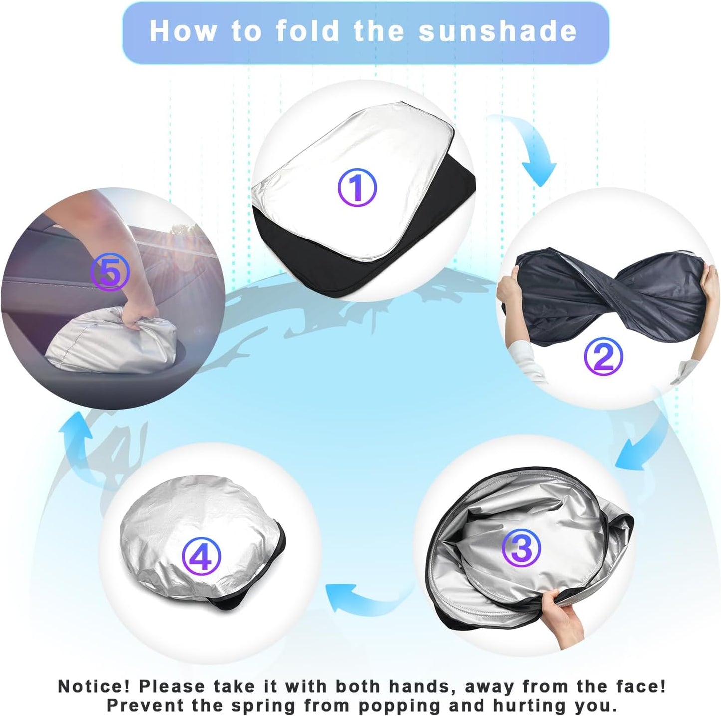 SXCY for 2020-2023 2024 BMW 3 Series Windshield Sunshade 2022-2024 3 Series 330i M340i Accessories 2023 2024 3 Series Sun Shade Foldable Sun Shield for 2024 BMW 3 Series Sun Protector, Silver