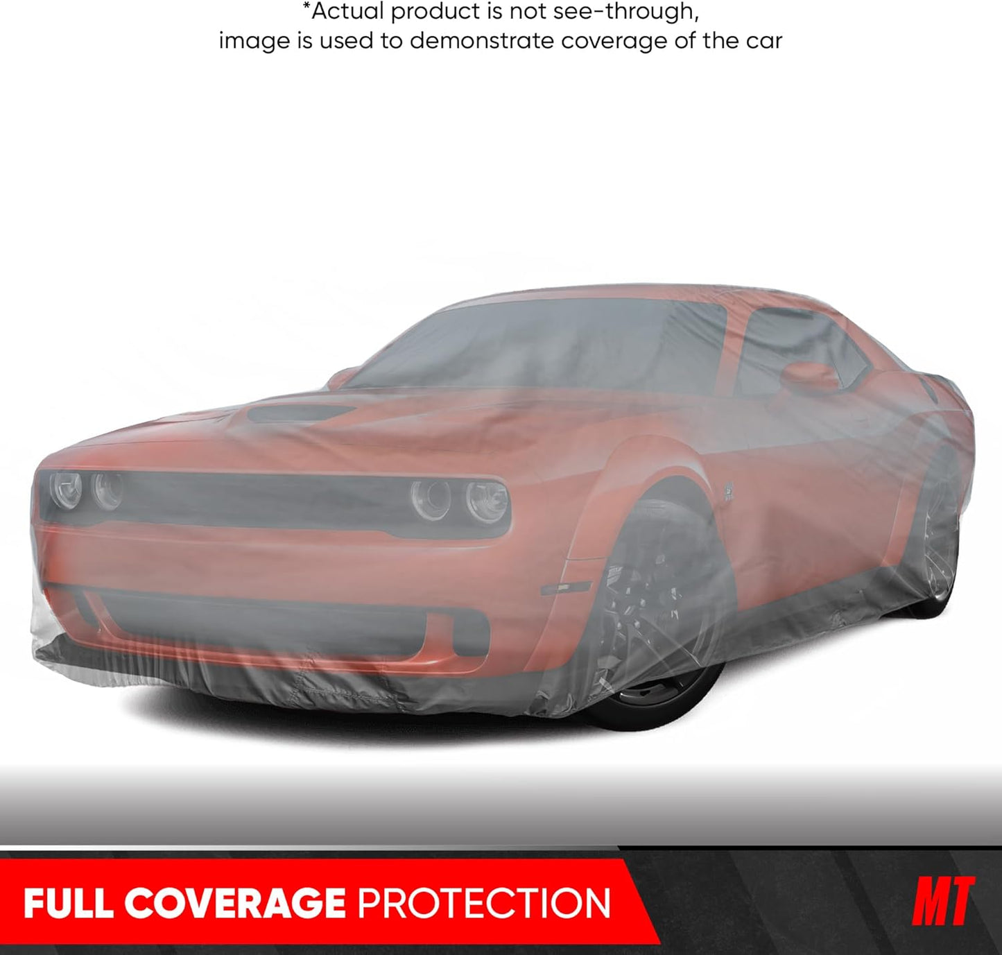 Motor Trend Breathable Lightweight Car Cover, Anti-Moisture Build-Up Water-Resistant Scratch-Resistant Travel-Friendly, Universal Fit for Cars SUVs Trucks Vans All-Weather Outdoor/Indoor, (XXL) 228" L