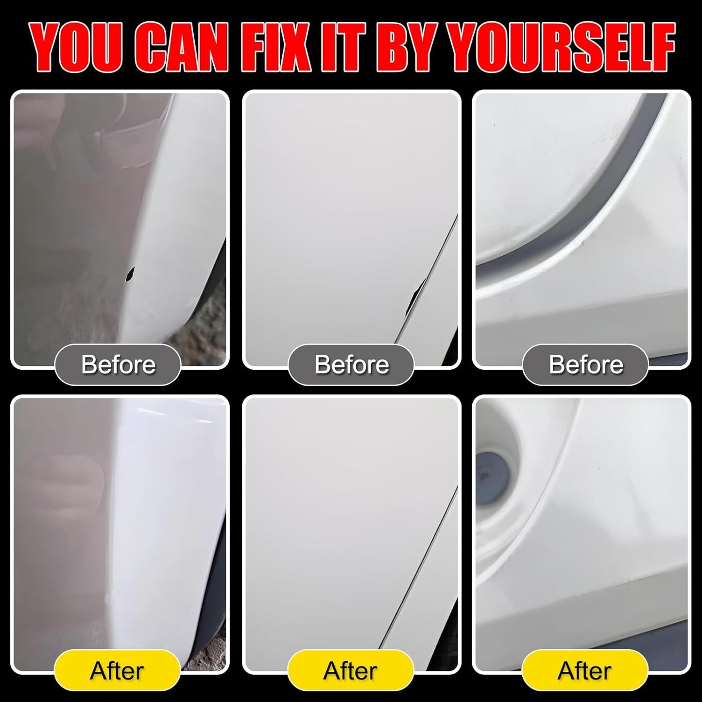 Car Touch Up Paint(Bright White(PW7/GW7)) for Dodge Ram, Car Paint Scratch Repair Kit, Quick & Easy Solution to Repair, 2 in 1 Scratch Remover Pen with 2PCS Disposable Micro Applicators