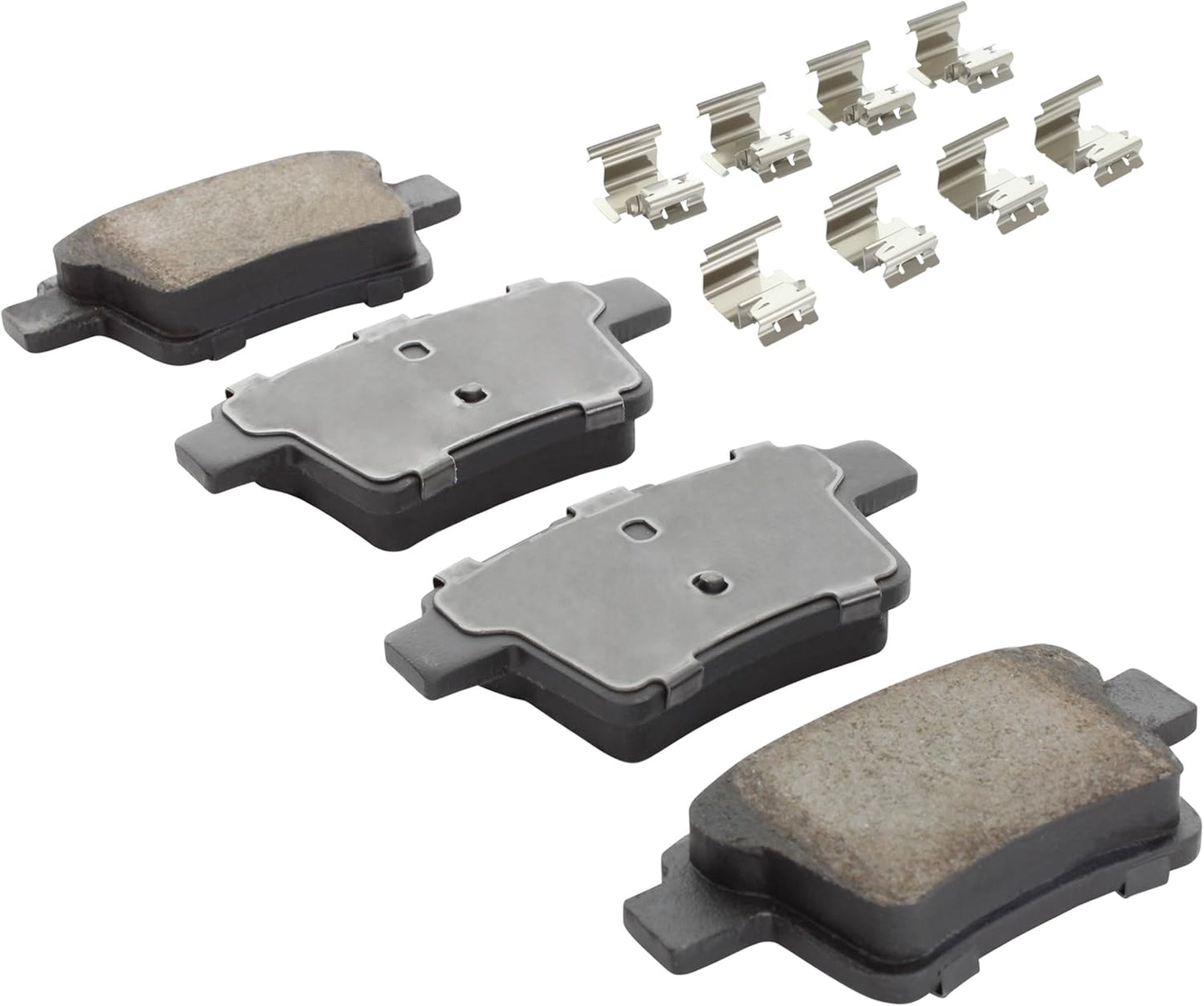 Premium Semi-Metallic Rear Brake Pads (1001-1071M) Compatible with 2005-2009 Fiat/Ford/Jaguar/Mercury (Five Hundred/Freestyle/Montego/Punto/Sable/Taurus/Taurus X/X-Type)