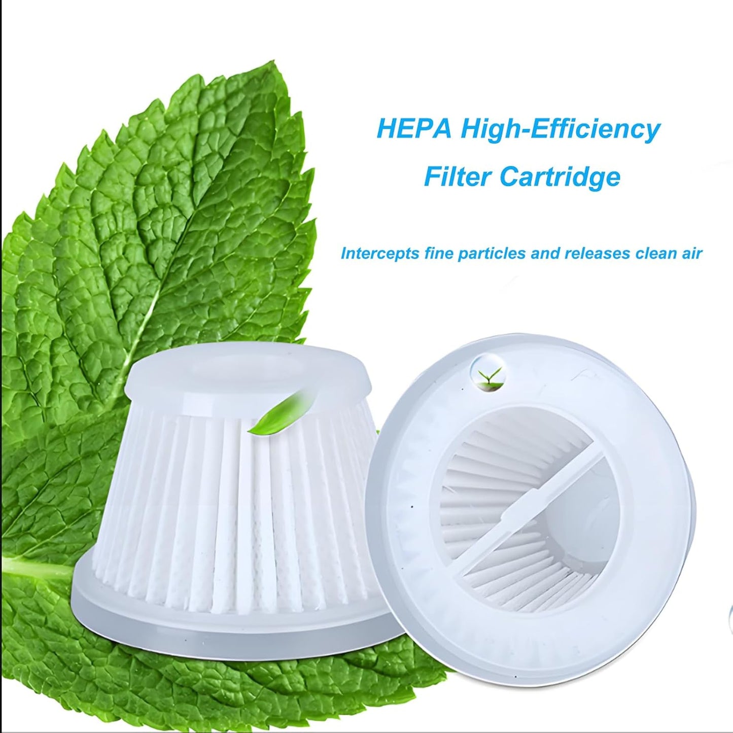 4 Pack Hepa Replacement Filters Compatible with MBNGF Car Vacuum Cordless, Model X9 ULTRA, Handheld Car Vacuum Filters Works with ZARIMI X12-ULTRA Car Vacuum