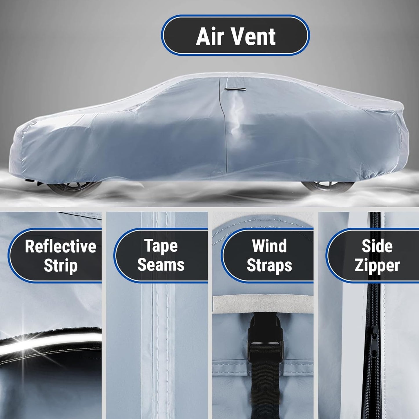 iCarCover Premium Car Cover for 1978-1987 Buick Regal Heavy Duty Waterproof All Weather Automobiles Custom Fit Indoor Outdoor UV Snow Protection Covers with Straps and Bag