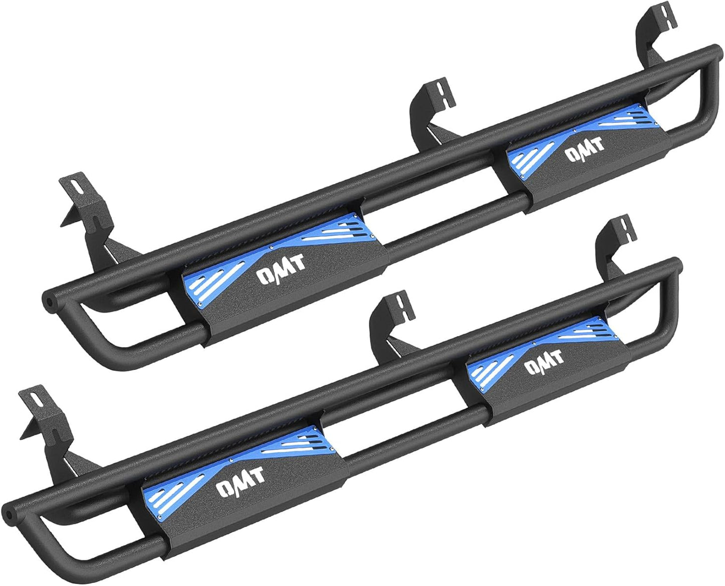 Running Boards Compatible with Toyota Tacoma Double Cab 2005-2023, 6.6" Side Steps with Paintable Step Plates, Heavy Duty Nerf Bar with Triple-Shield Anti-Corrosion Technology, Single Stair