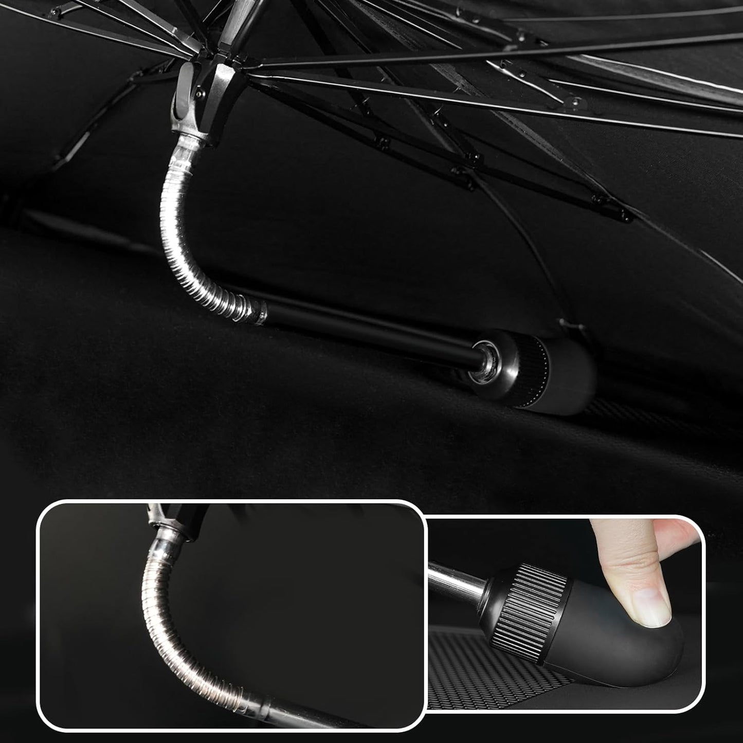 2019-2025 Upgraded for Chevy Silverado 1500 Sunshade, Portable Foldable Sunshade, [Nano Ice Crystals Coating] UV Protection, Keeps Interior Cool (for Chevy Silverado 1500 2019-2025)