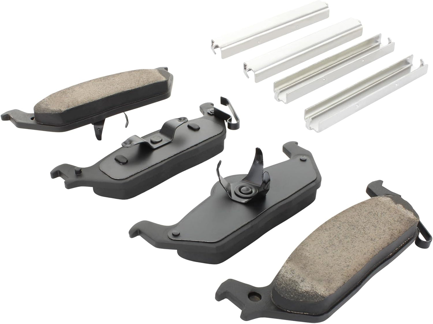 Premium Ceramic Rear Brake Pads (1001-1012C) Compatible with Ford F-150 2004-2011, Ford F-250 2005-2009, Ford Lobo 2003-2010, Lincoln Mark LT 2006-2014