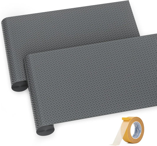 Premium Garage Floor Mat, Commercial Grade Heavy Duty Parking Mat for Garage Floor, Golf Cart Parking, Water/Stain Resistant Floor Runner (Grey Diamond, 2 Rolls x 4 x 13 Feet)