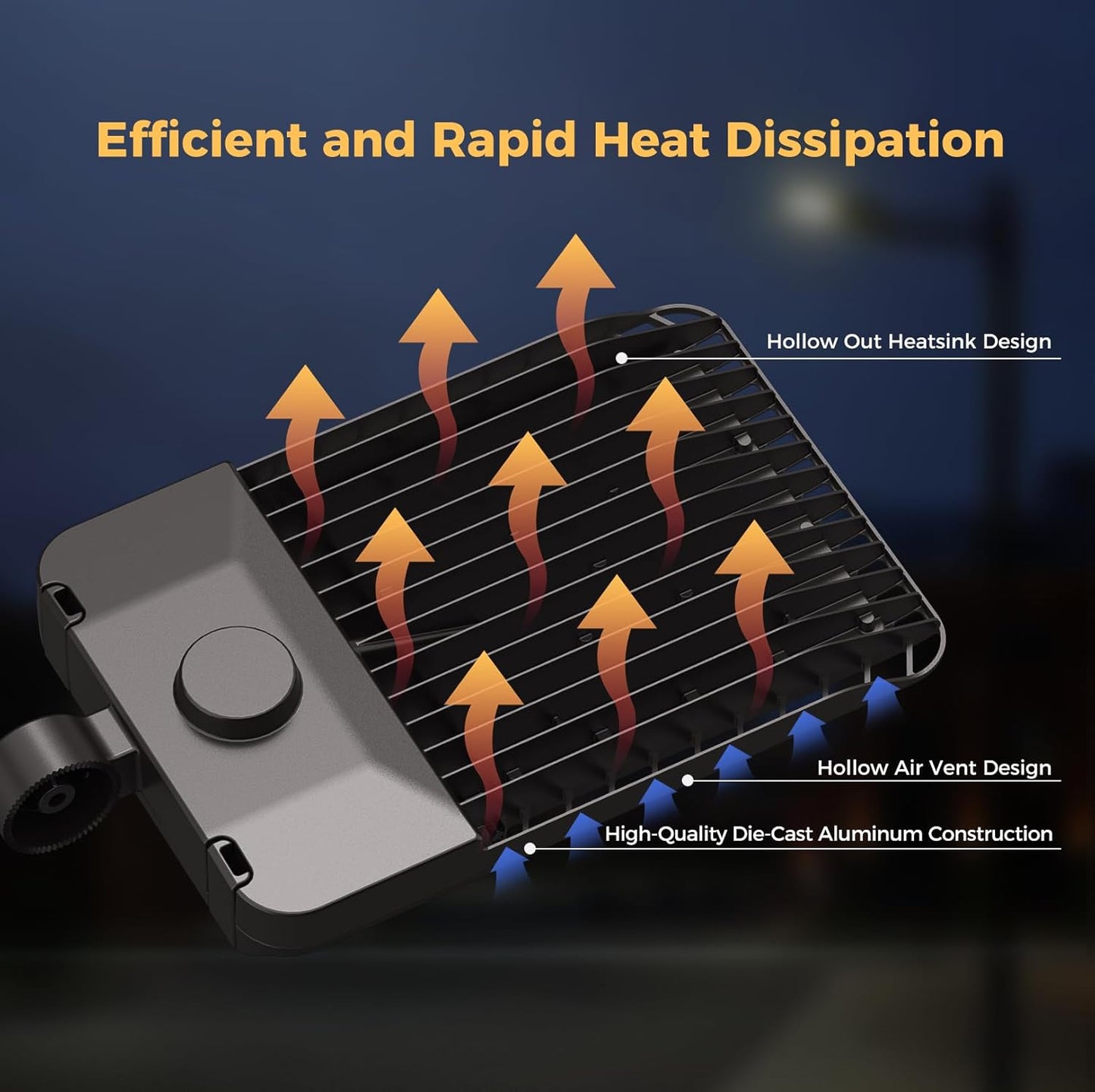 240W LED Parking lot Lights Commercial Area Oudoor Lighting LED Street Lights with Dusk to Dawn Photocell 43200Lm(180LM/W) 6000K IP65 Waterproof 100-277V for Driverway Parking Lot 9 Pack