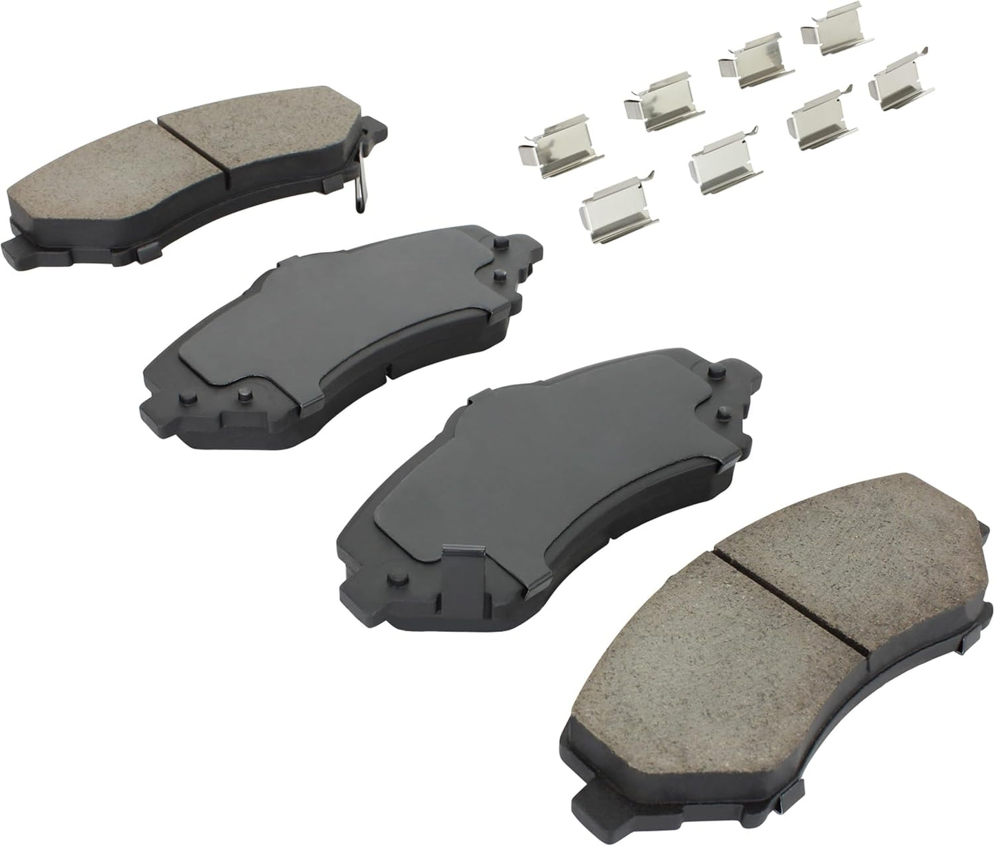 Premium Semi-Metallic Front Brake Pads (1001-1273M) Compatible with 2007-2020 Chrysler/Dodge/Jeep/Ram/Volkswagen (C/V/Grand Caravan/Journey/Liberty/Routan/Town & Country/Wrangler & More)