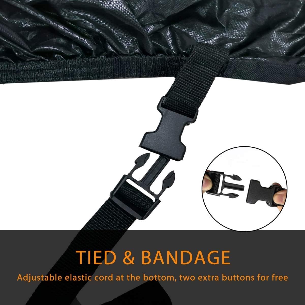 Waterproof UTV Cover, Heavy Duty Black Oxford Cloth All-Weather Protection UTV Cover for Polaris RZR PRO XP 4 Can-Am Maverick X3 Max Arctic Cat Textron, 4-6 Seater