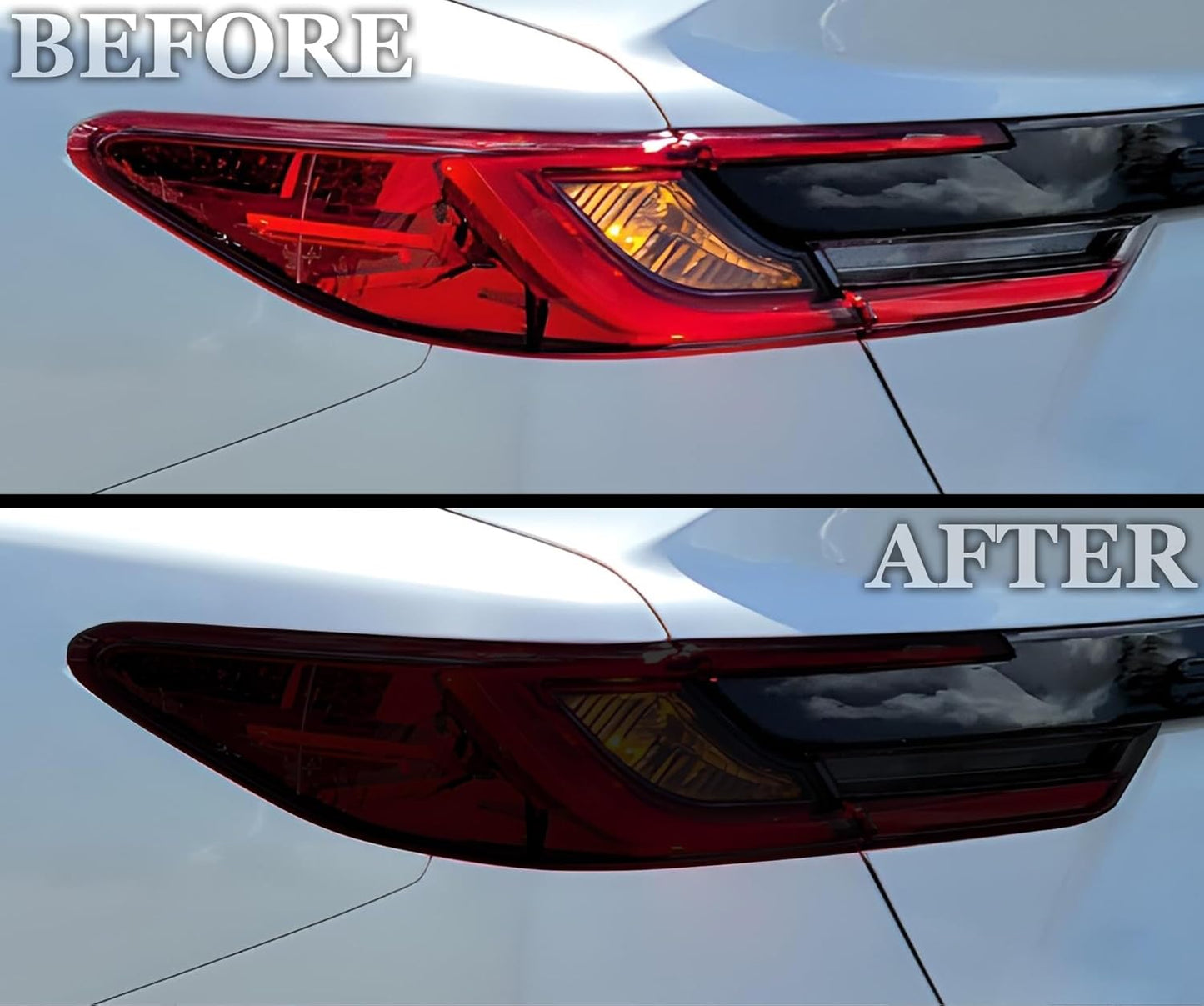 BOGAR TECH DESIGNS Full Headlight Taillight Tint Kit Compatible with Toyota Camry 2025-2026, Dark Smoke