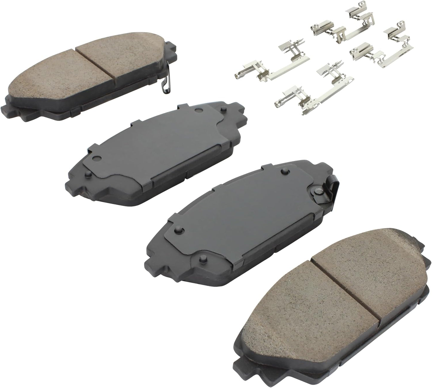 Premium Ceramic Front Brake Pads (1001-1728C) Compatible with Mazda 3 2014-2018, Mazda CX-3 2016-2022