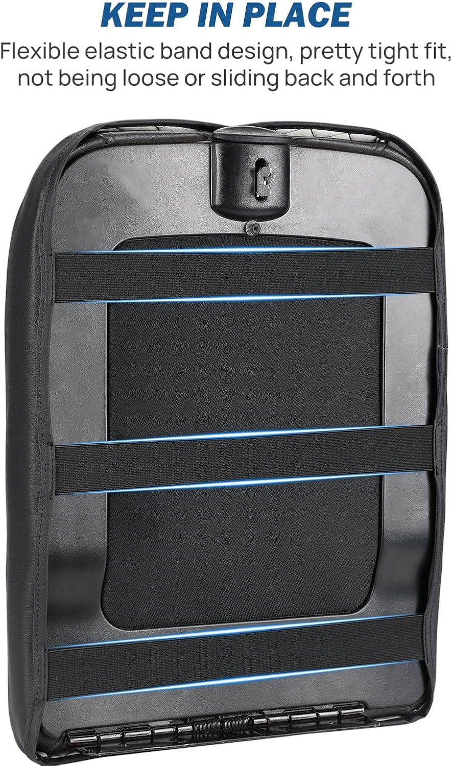 JOYTUTUS Center Console Cover Compatible with 2002-2012 Ram 1500 2500 3500 Jump Seat Console, Leather Arm Rest Armrest Cover for Car, Durable Middle Console Cover, Car Arm Rest Cover Replacement