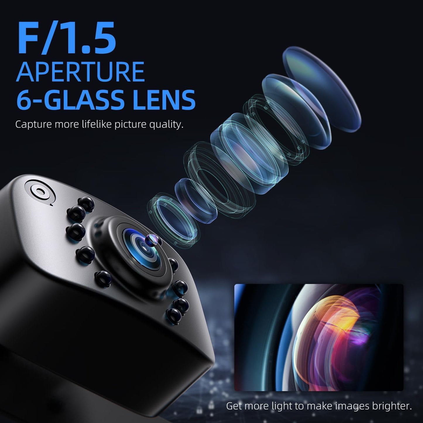 eRapta ERT01 HD Backup Camera Rear View License Plate Reverse Camera Universal for Pickup Truck Car SUV 149 Degree Perfect Angle Night Vision IP69K Level Waterproof