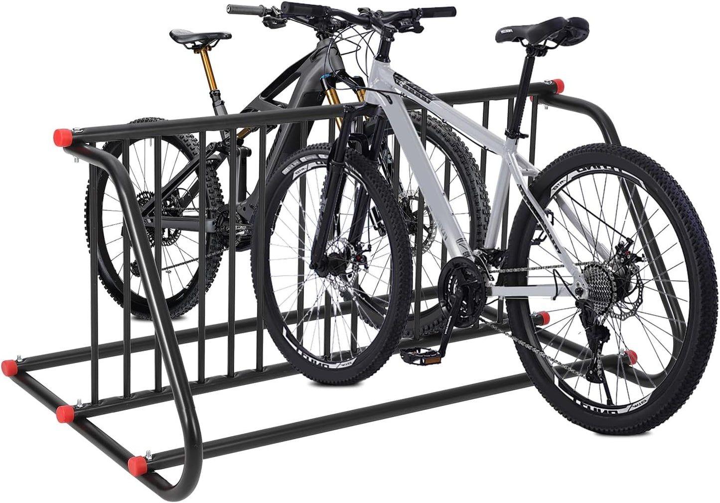 Commercial Grid Bike Rack for 10 Bikes - Heavy Duty Metal Bike Stand Floor, Outdoor Bicycle Parking Rack for Garage, Retail, School, Backyard, Bike Shop (Double Side)