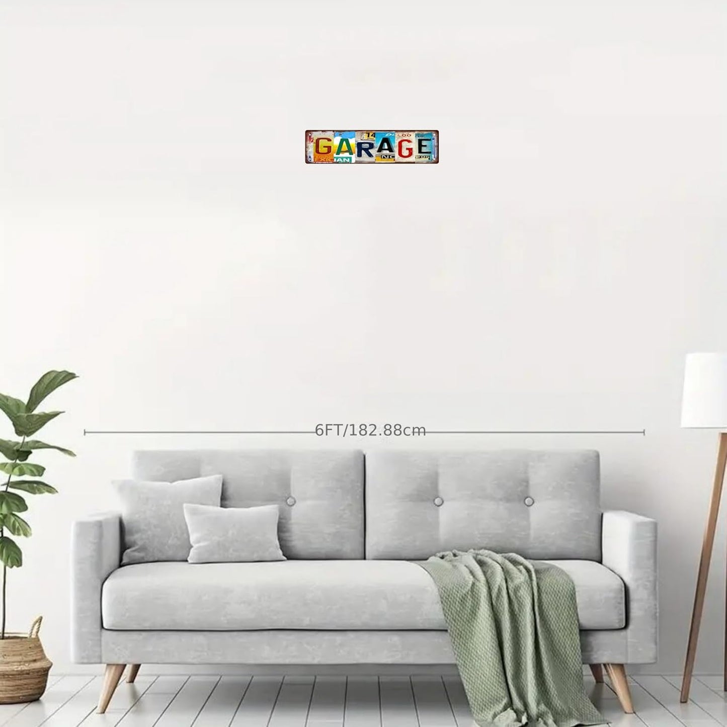 GARAGE Vintage Metal Tin Sign, Street Sign, Home Decor, Room Decor, Wall Decor, Bathroom Decor, Bar Decor, Cafe Decor, Garage Decor, 16 x 4 Inch