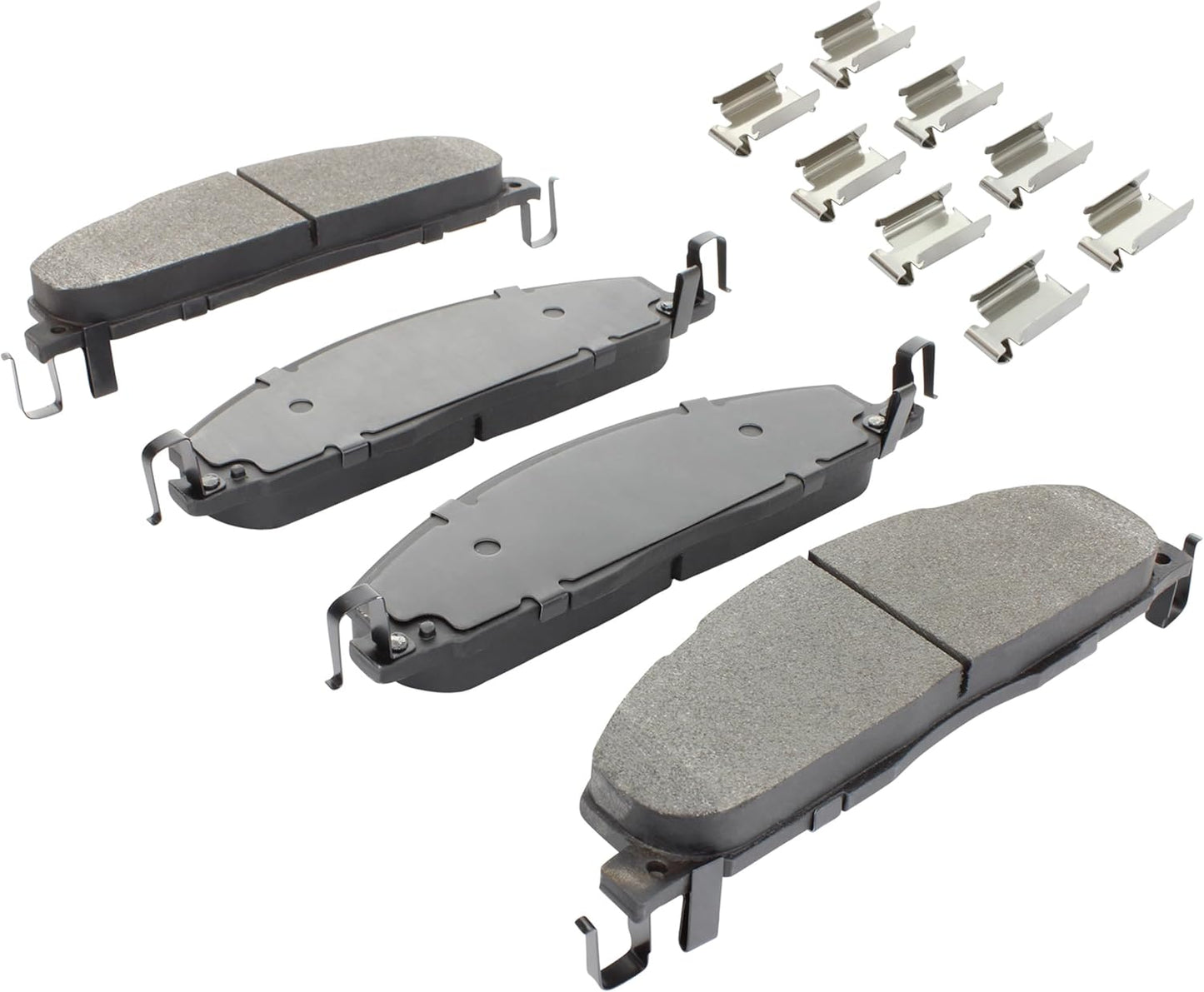 Premium Semi-Metallic Rear Brake Pads (1001-1400M) Compatible with Dodge Ram 2500 2010-2009, Ram 3500 2010-2009, Ram 4000 2010, Ram 2500 2018-2011, 3500 2018-2011, 4000 2014-2011