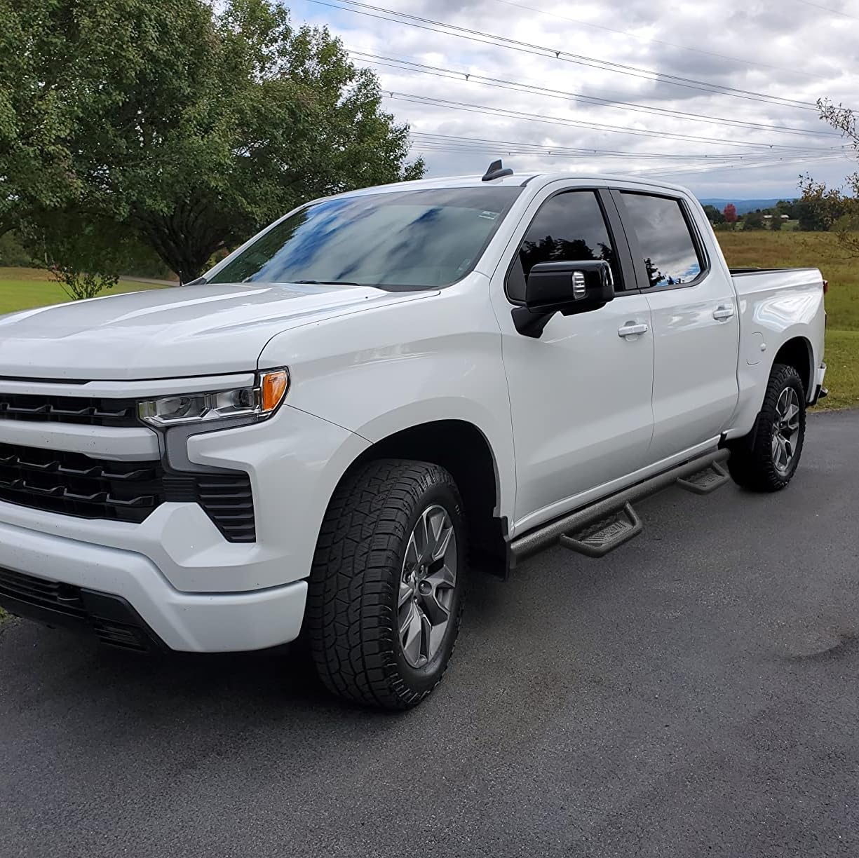 BINARY STAR Running Boarads Compatible with Vehicle 2022-2025 Toyota Tundra CrewMax Cab, 5.5 Inch Drop Down Tundra Side Steps, One-Piece Design Step Bars Made with Carbon Steel.