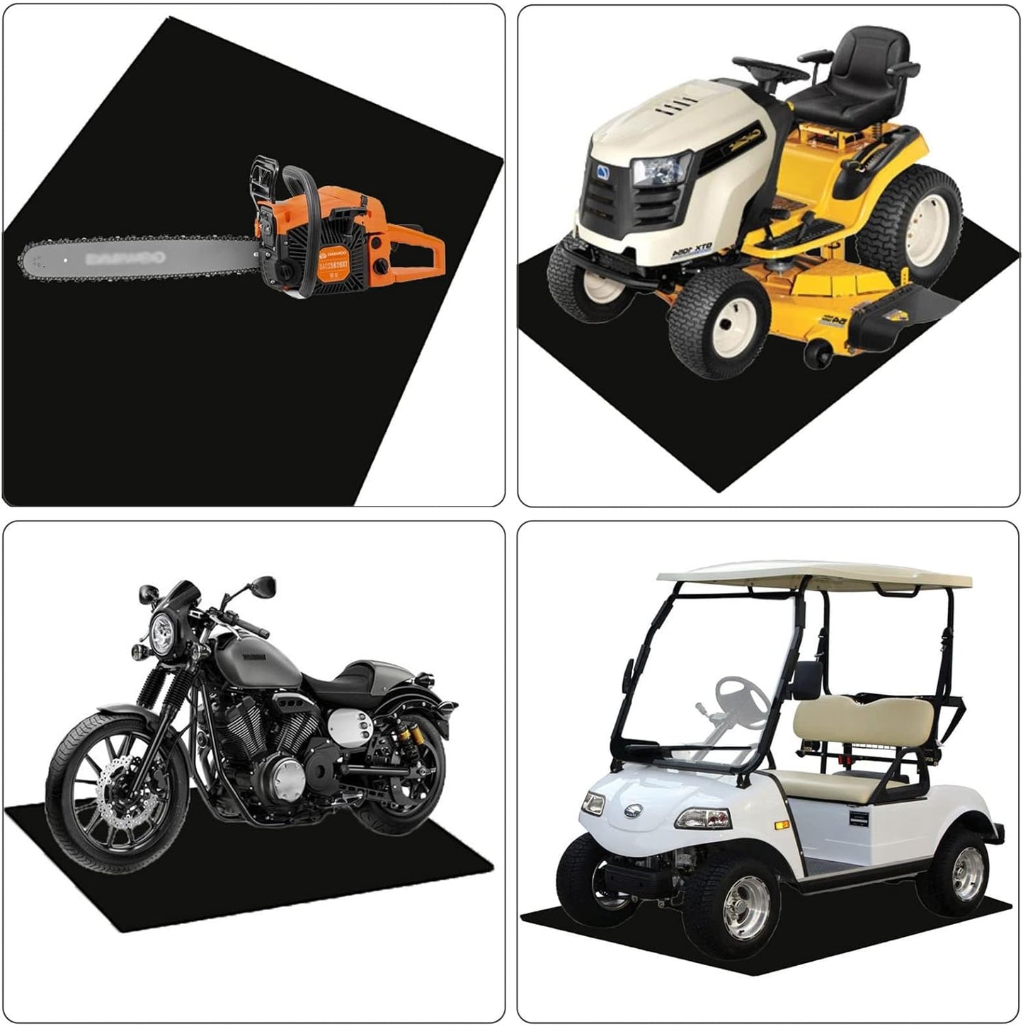 AiBOB Oil Spill Mat, 36 X 48 inches, Garage Floor Mat Under Car, Waterproof Backing Absorbent Pad Protects Floor, Durable, Reusable, Black