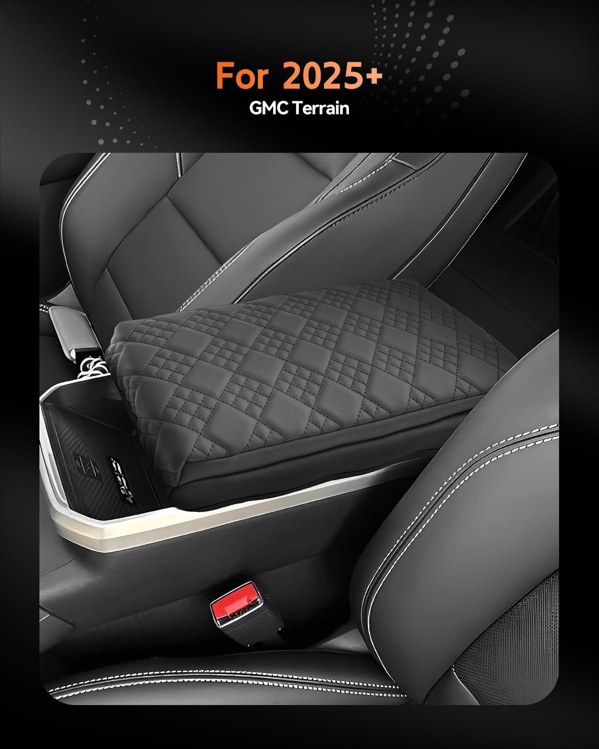 CDEFG for 2025 2026 GMC Terrain Center Console Cover Armrest Box Cover Terrain (Elevation, AT4, Denali) Accessories Console Arm Rest Protector Thickened