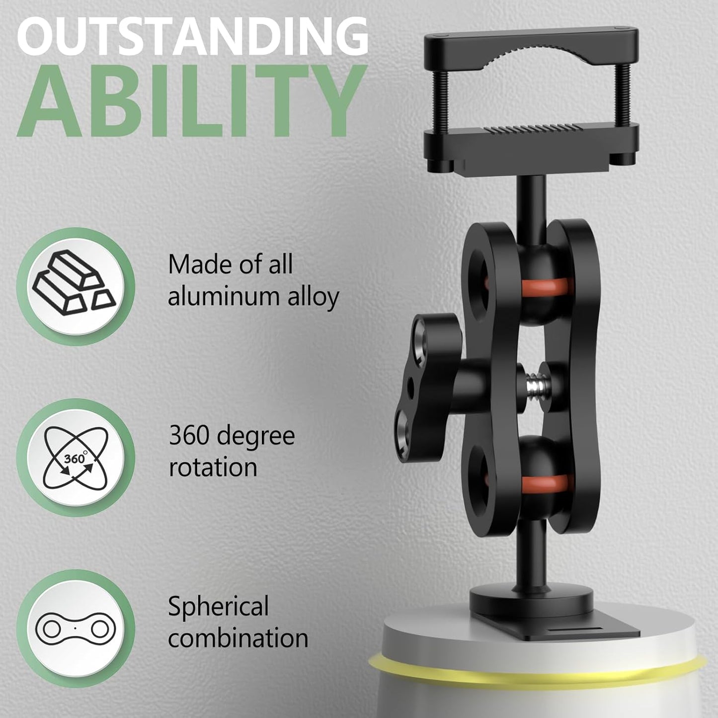 Radar Mount Mirror Mount Bracket，Aluminum Radar Detector Mounting (for Uniden Radar Detector Mount)