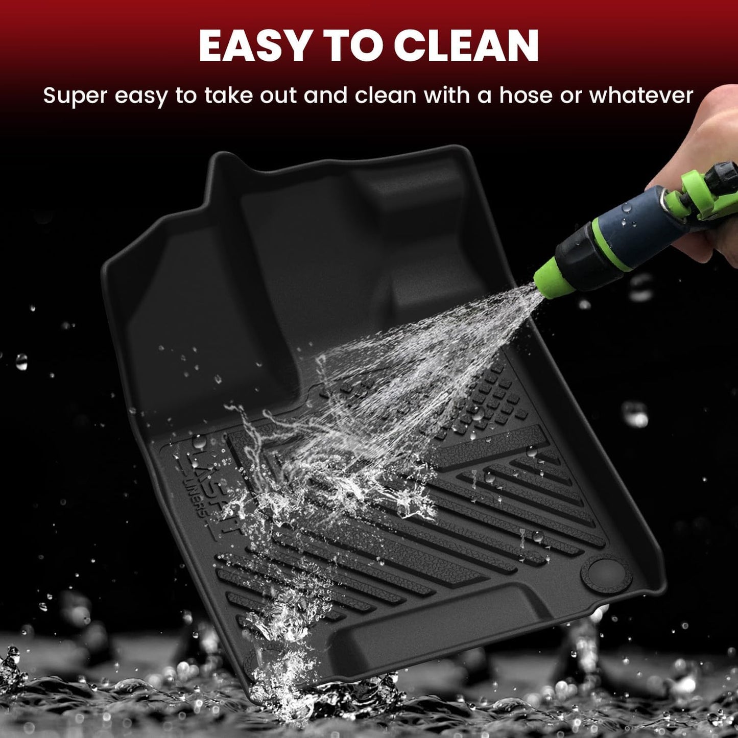 LASFIT Floor Mats & Trunk Mat for Honda Pilot 2016-2022 (7 Passenger), All Weather TPE Custom Fit Floor Liner Accessories, 1st & 2nd & 3rd Row & Cargo Liner with Backrest Mat, Black