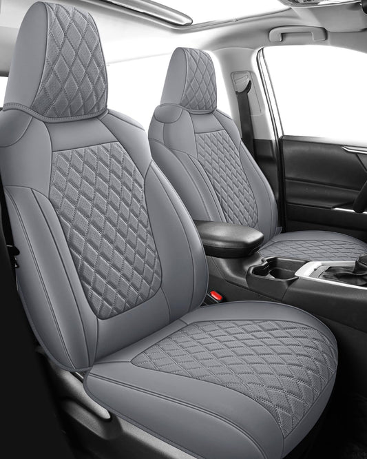 MIROZO Seat Covers for Rav4,Waterproof Car Seat Covers Compatible with 2019-2025 Toyota RAV4 Hybrid LE XLE Limited Car Seat Cover RAV4 Hybrid(Gray,Non XSE&2022-2025 SE Hybrid)