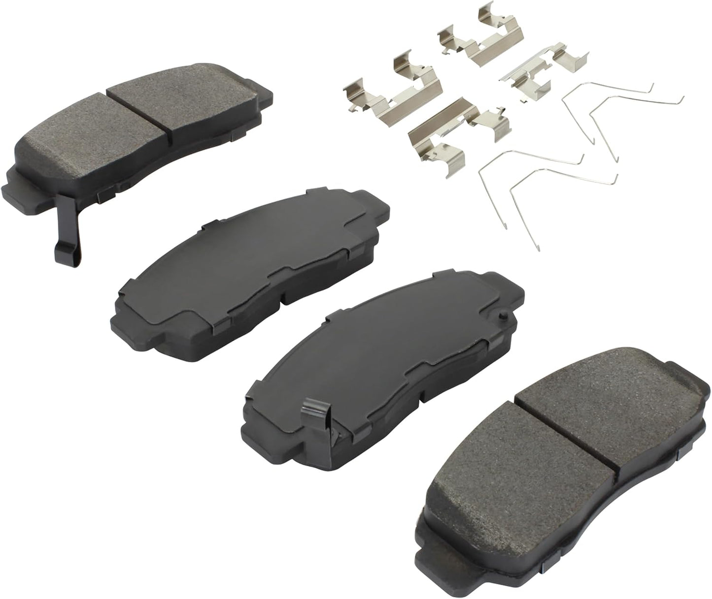 Premium Semi-Metallic Front Brake Pads (1001-0787M) Compatible with Acura CL 2001-2003, Acura RL 1999-2004, Acura TL 1999-2008, Acura TSX 2004-2010, Honda Accord 2003-2011
