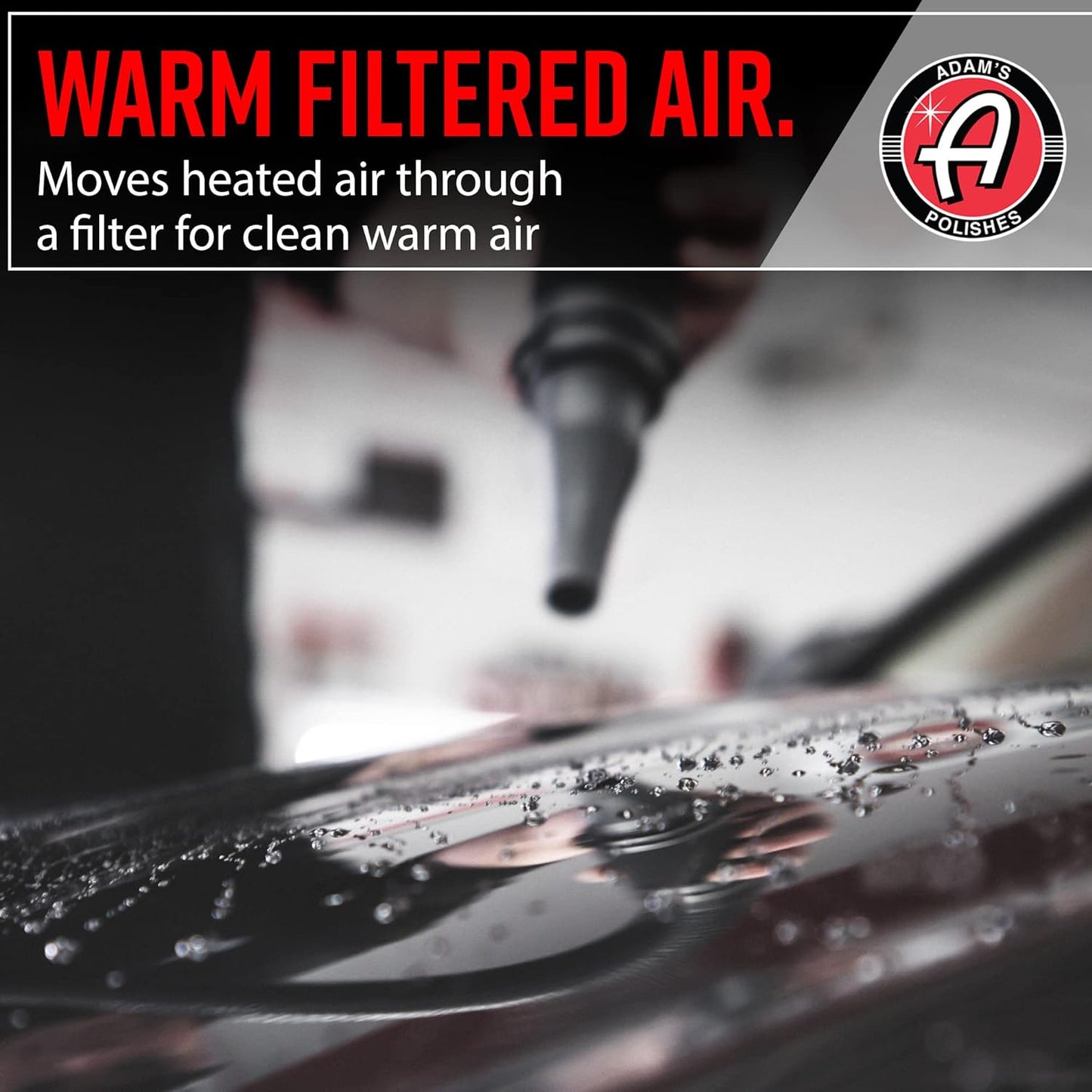 Adam's Polishes Air Cannon Car Dryer Blower - Powerful Detailing Wash | Filtered Dryers, Blowers & Blades Safer Than Microfiber Towel Cloth