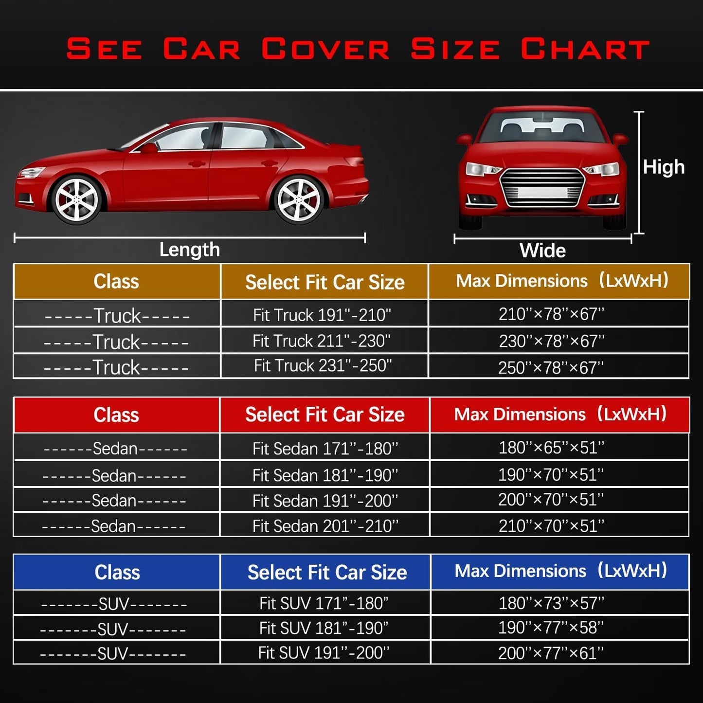 30 Layers Heavy Duty Car Cover for Automobiles All Weather Waterproof, Outdoor Snowproof UV Protection Windproof, Door Zipper, Soft Cotton Universal Car Covers (Silver, Fit Sedans 171"-180")
