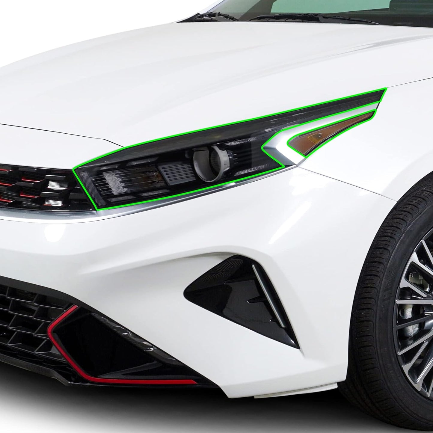 BOGAR TECH DESIGNS Full Headlight Head Light Tint Kit Compatible with Kia Forte 2022-2024, Light Smoke