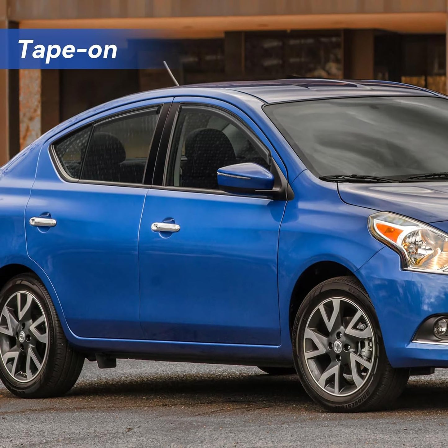 Window Visors Rain Guards Shield for 2012-2019 Nissan Versa Sedan, Out-Channel Window Vent Wind Deflectors Visors Shades for 12-19 Nissan Versa