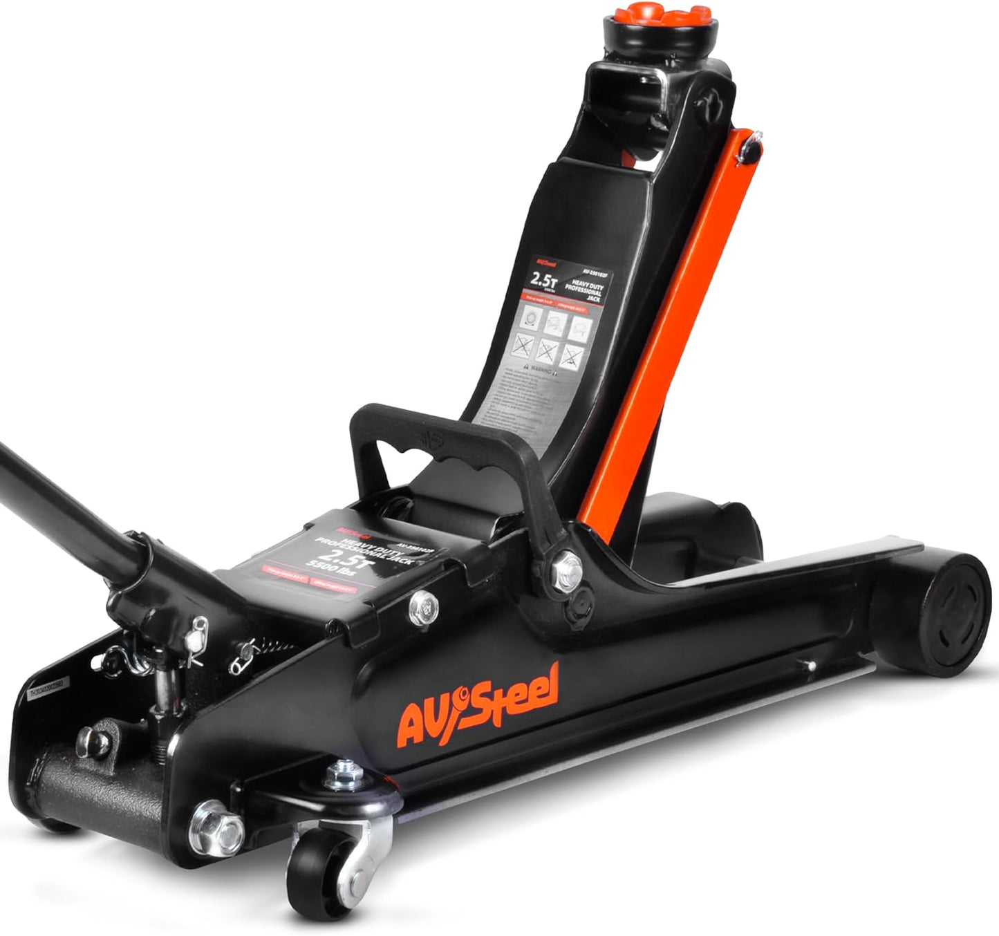 Floor Jack 2.5 Ton (5500 lbs), Low Profile Floor Jack with Single Piston Pump, Heavy Duty Steel Hydraulic Jack for Car, Jack for Car with Lifting Range 3.4'' to 14.6''