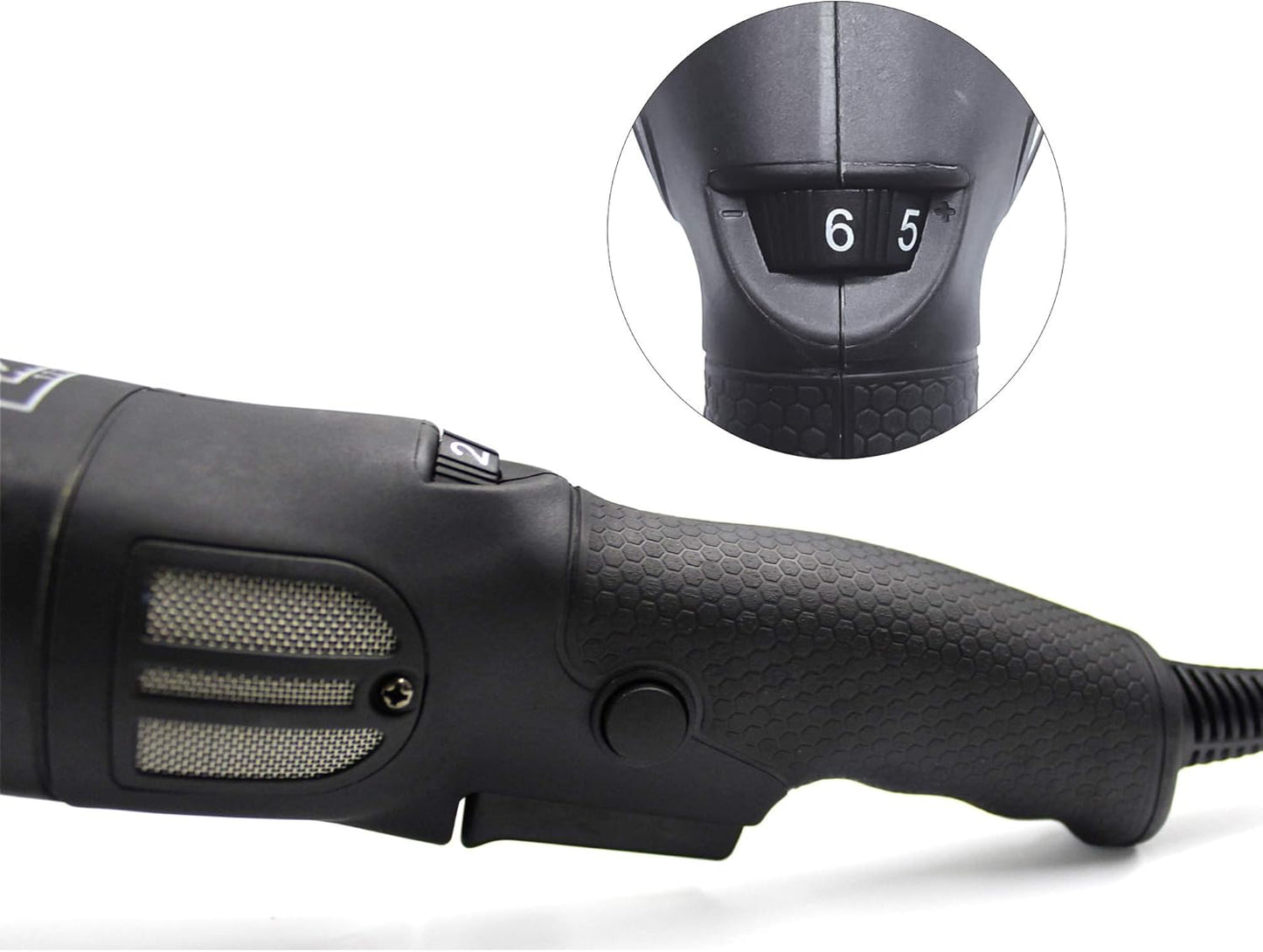 Maxshine Pro DA Polisher M21 Pro | 21mm Throw, 6" Backing Plate, 1000W, Black | Variable Speed, Ergonomic Grip, Low Vibration | Auto Detailing Buffer for Paint Correction