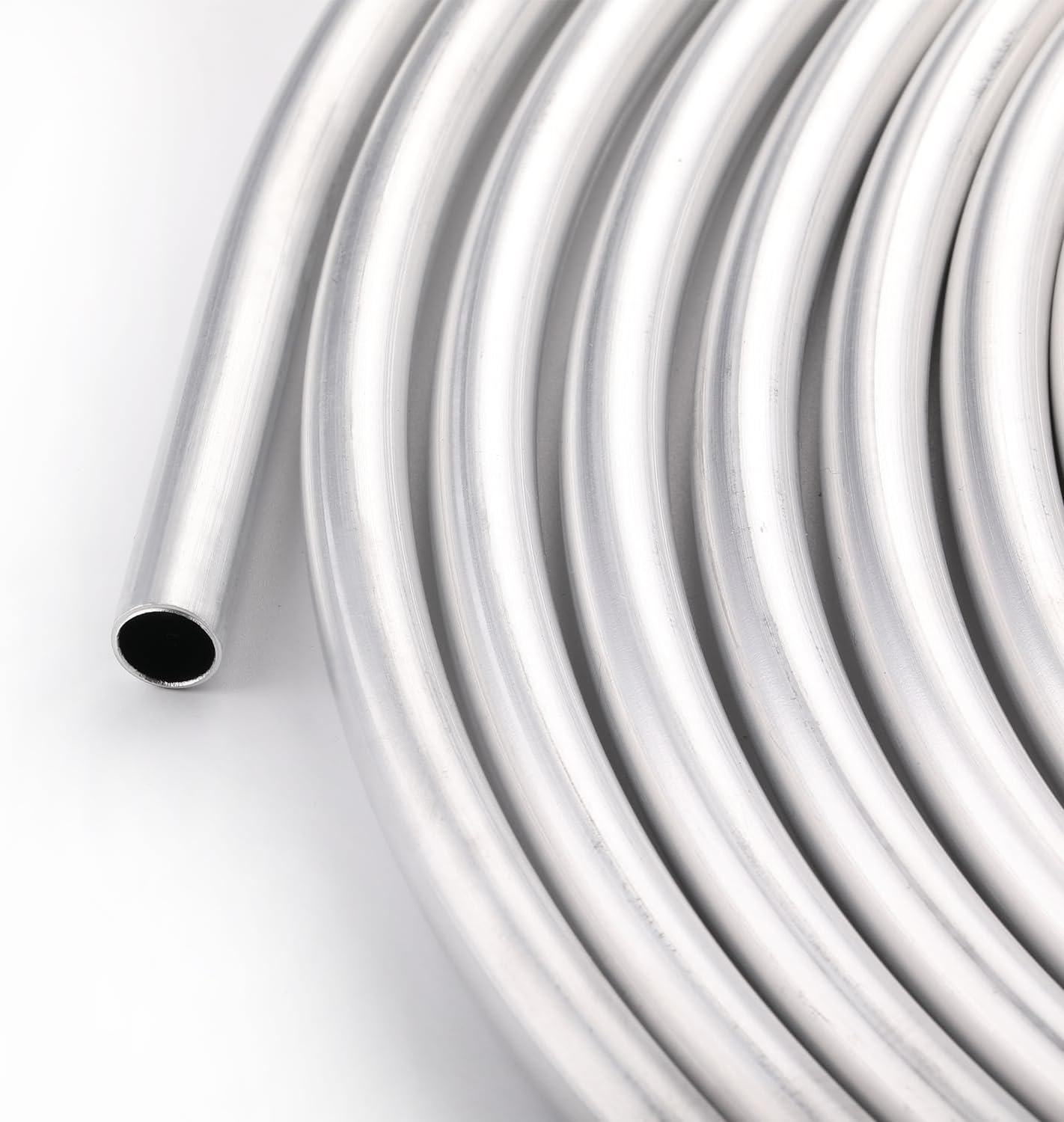 5/8" OD Aluminum Hard Fuel Line Hardline Tube Tubing Coil 10 Feet Roll