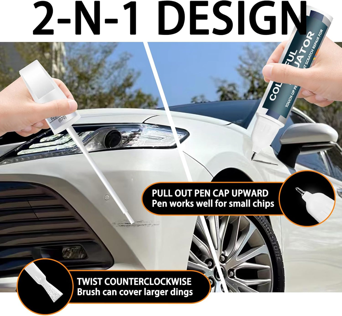 8S6 Dark/Nautical Blue Metallic Touch Up Paint for Toyota, Car Paint Pen Scratch Repair Two-In-One Touch Up Paint, Premium Car Scratch Remover for Deep Scratches