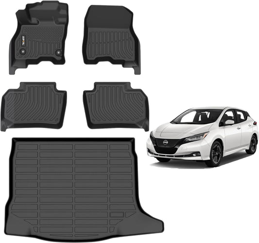 AIPOIL® Floor Mats & Cargo Liner Set for 2018-2025 Leaf | All-Weather | Easy to Clean | All-Round Protection丨Full Set Automobile mats Accessories.