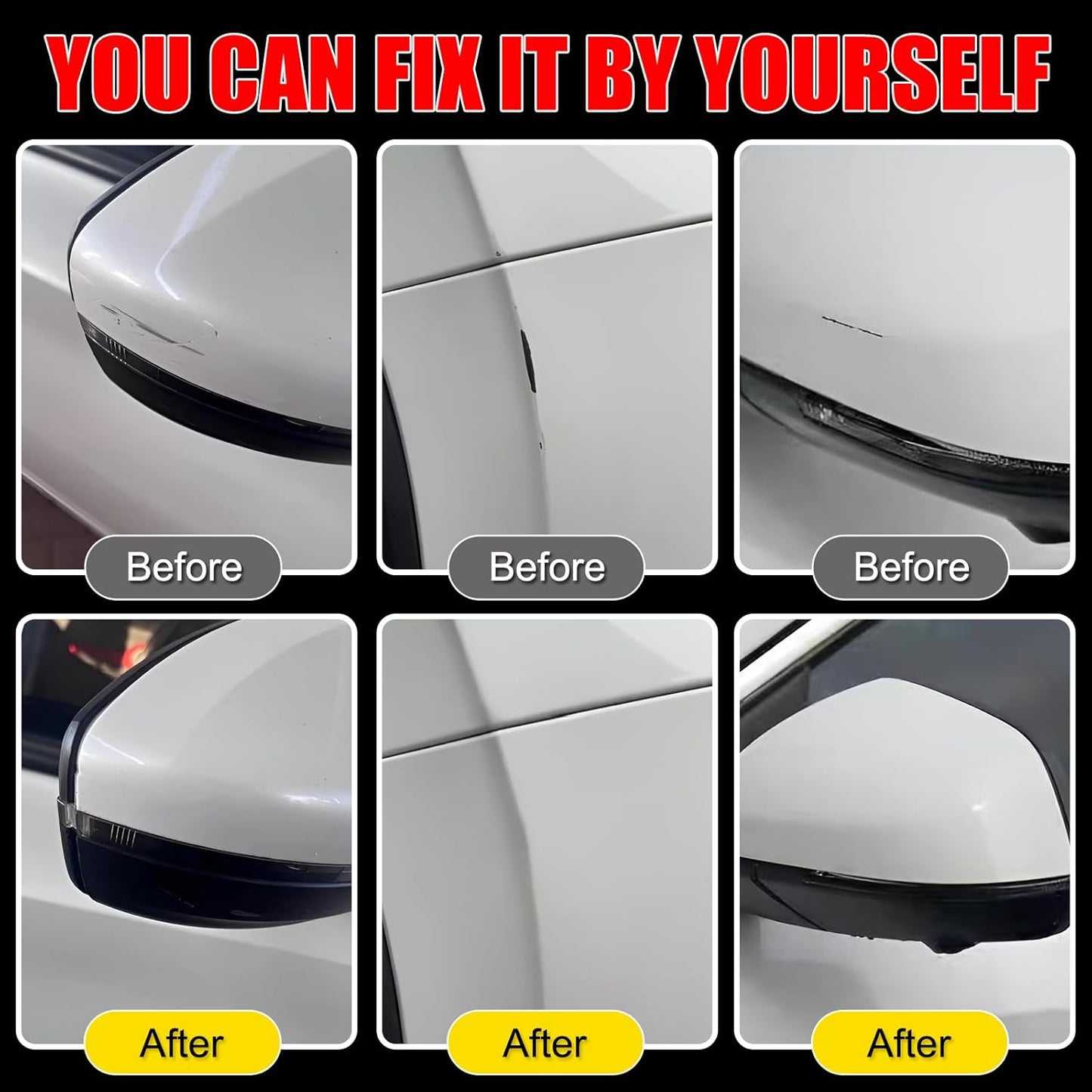 Car Touch Up Paint(Deep Sea Metallic(GXP/WA136H)) for Cadillac, Car Paint Scratch Repair Kit, Quick & Easy Solution to Repair, 2 in 1 Scratch Remover Pen with 2PCS Disposable Micro Applicators