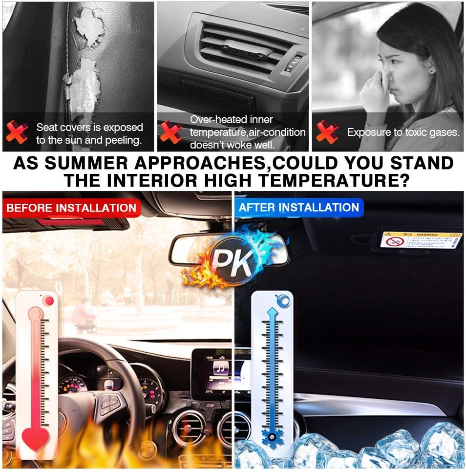 KUST Windshield Sun Shade for BMW X5 2019-2025 2026 Accessories Window Shade Sun Visor Protector Foldable Blocks UV Rays Keep Car Cooler