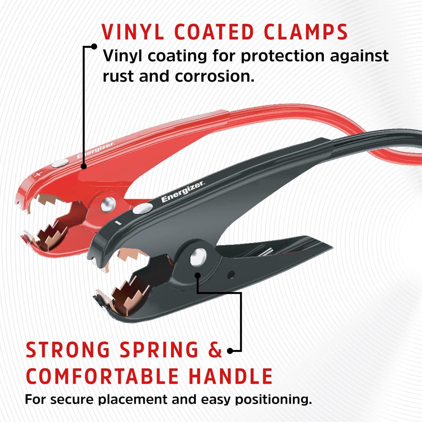 Energizer Jumper Cables for Car Battery, Heavy Duty Automotive Booster Cables for Jump Starting Dead or Weak Batteries with Carrying Bag Included (20-Feet (2-Gauge)