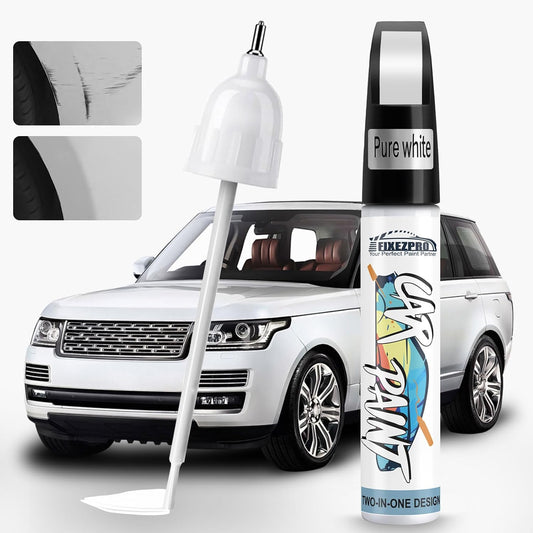 White Car Paint Touch Up, Car Paint Scratch Repair Pen, Color Accurate Automotive Paint Quick and Easy Fix Vehicles Chip Rim Scuff Repair