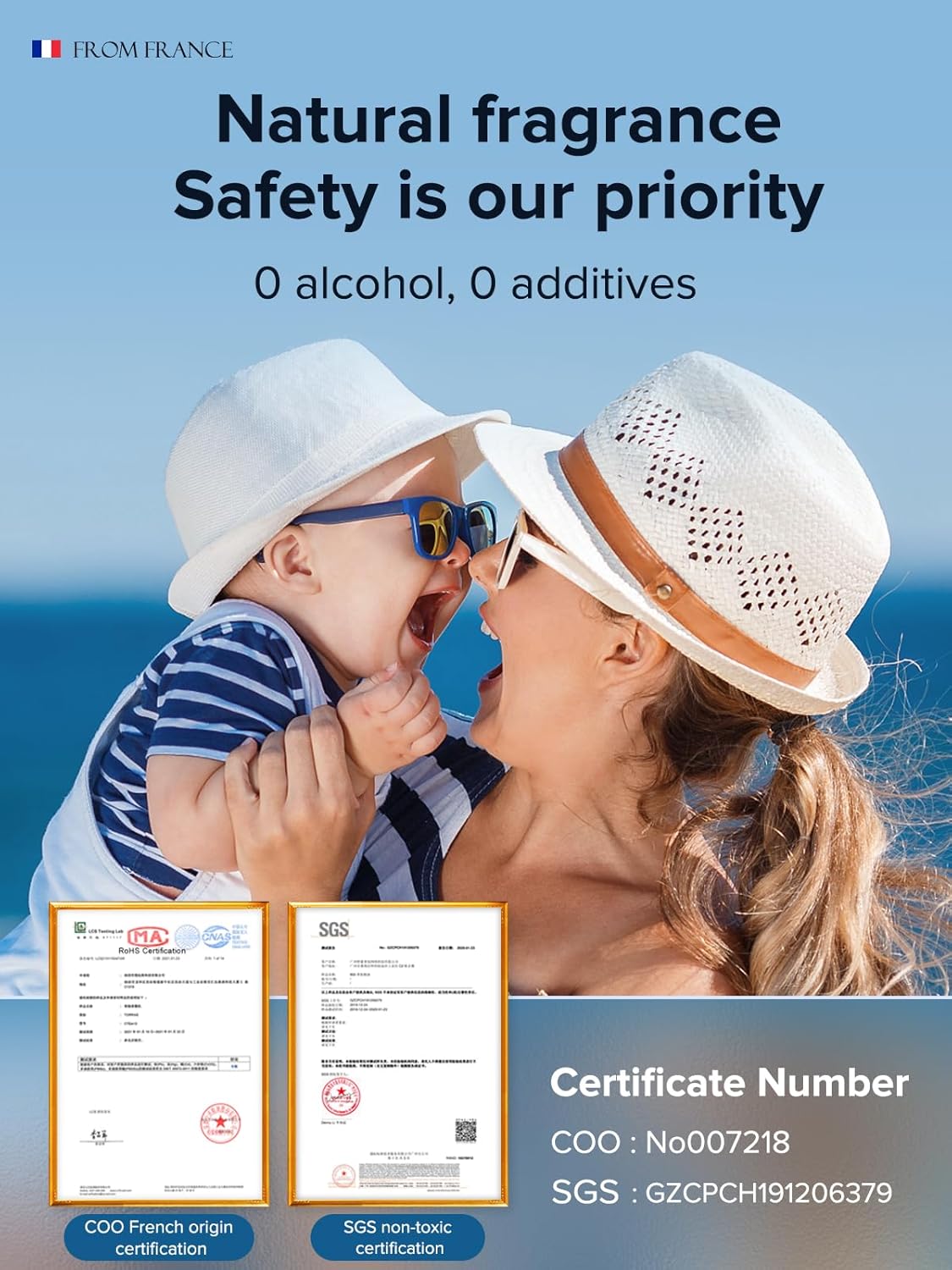 Ceeniu Car Air Freshener, CF3 Luxury Perfume Refill, 135ml Large Capacity for 6 months, Musk, Natural French Fragrance with Plant Extracts, Diffuser Air Freshener, Premium Car Scent