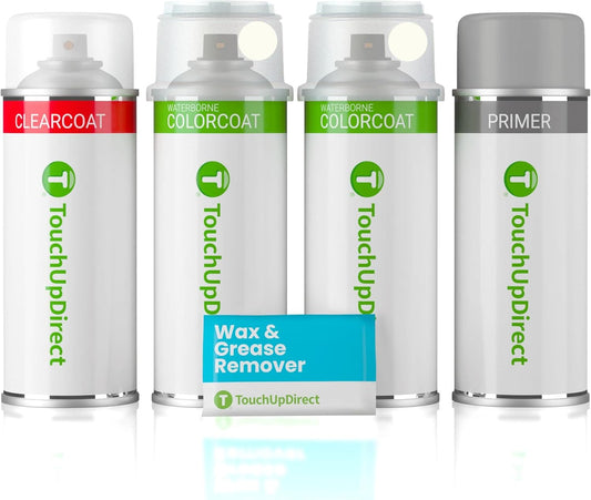 TouchUpDirect 070 Blizzard Pearl Tricoat Compatible with Toyota Exact Match Touch Up Paint Aerosol - Preferred Kit