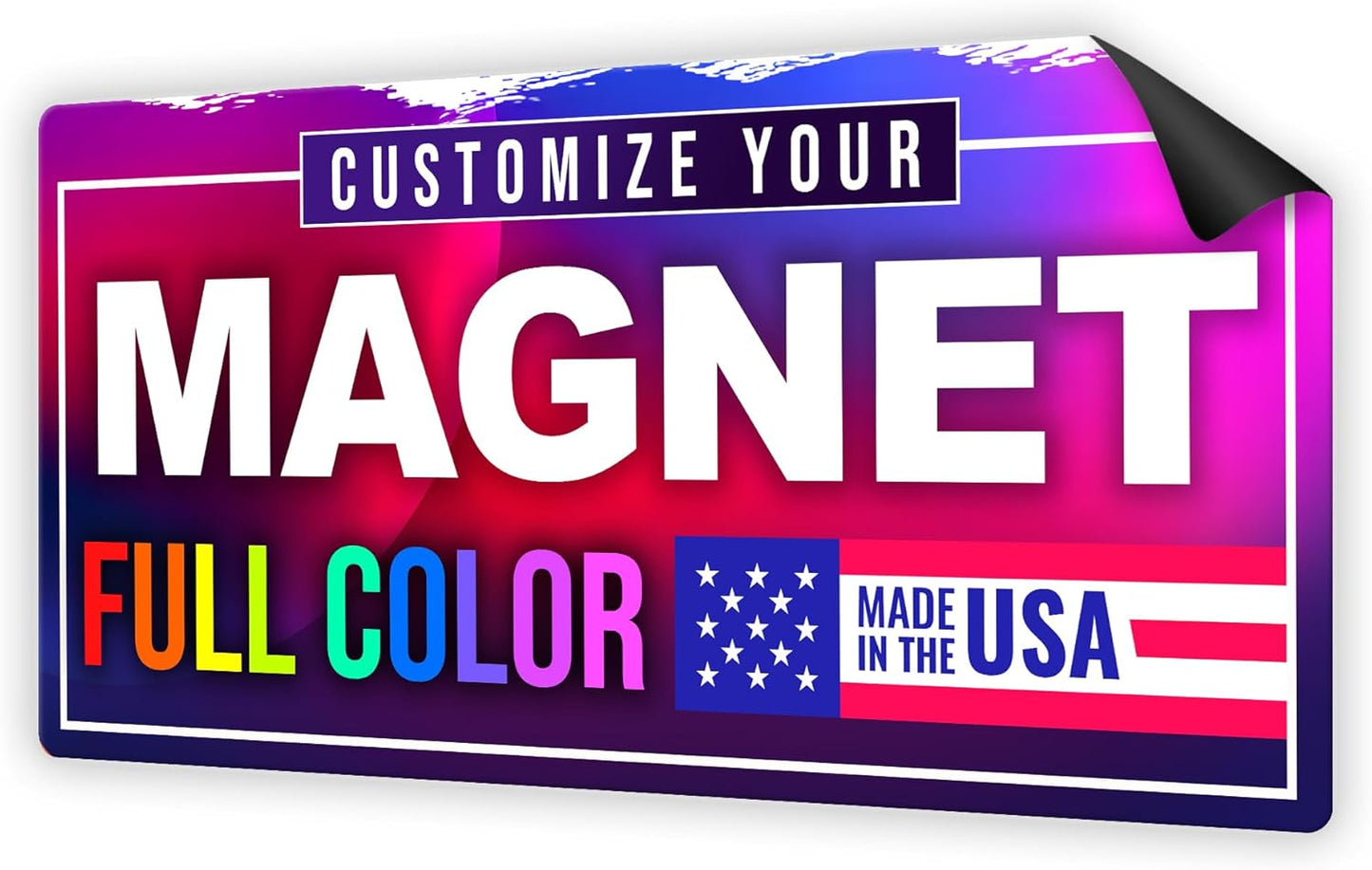 12"x24" Custom Magnet Signs in Full Color for Business and Advertising, 30 mil Customized Vinyl Car Magnets, Personalized Magnetic Sheets for Company Storefront & Vehicles, 1-Pack (Rounded Corners)