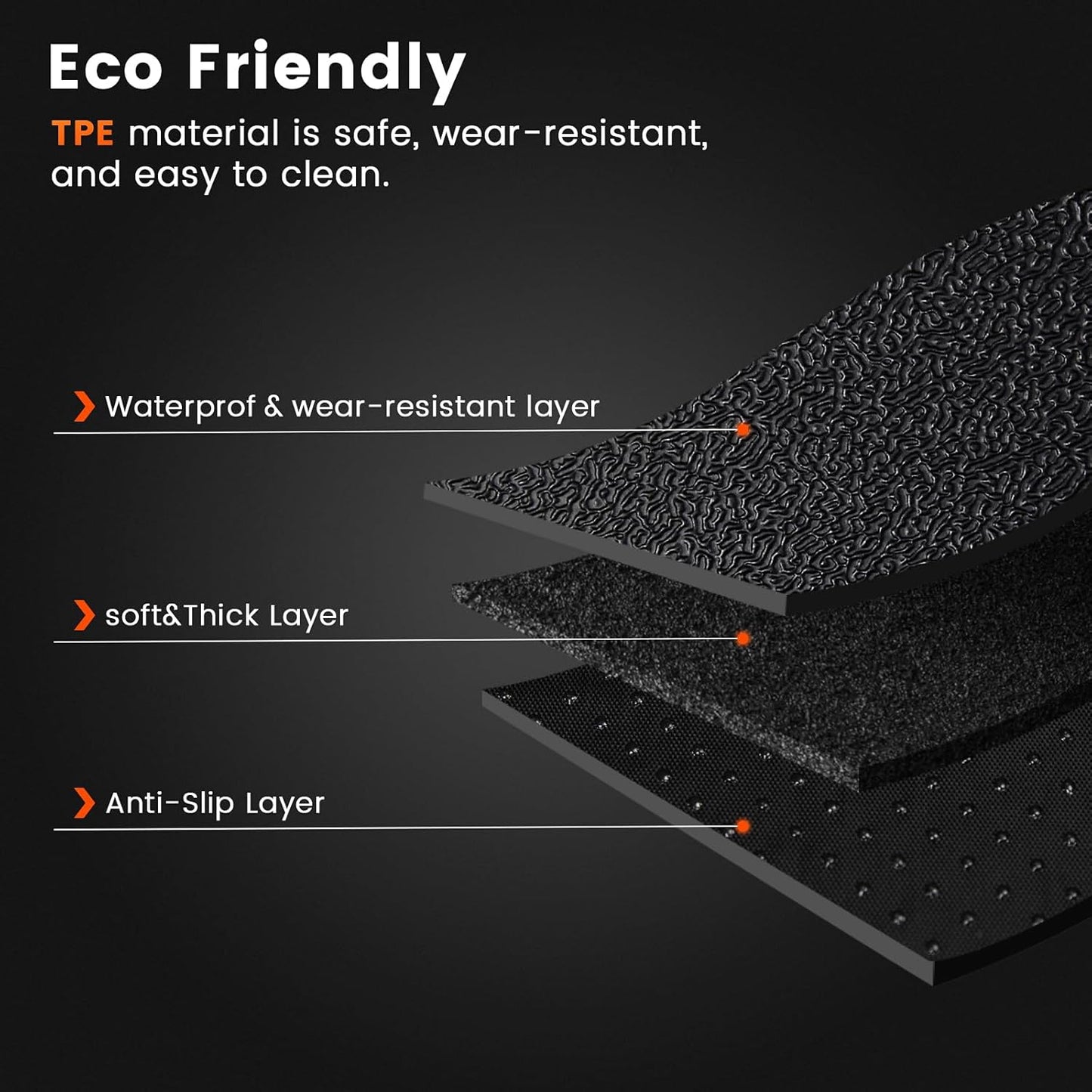 KMF Custom Fit Floor Mats for Subaru Forester 2025 Accessories, All Weather Forester Mat TPE Waterproof Car Floor Liners - Front & Rear 2 Row, Anti-Slip Deep Grooves Car Mats Full Set