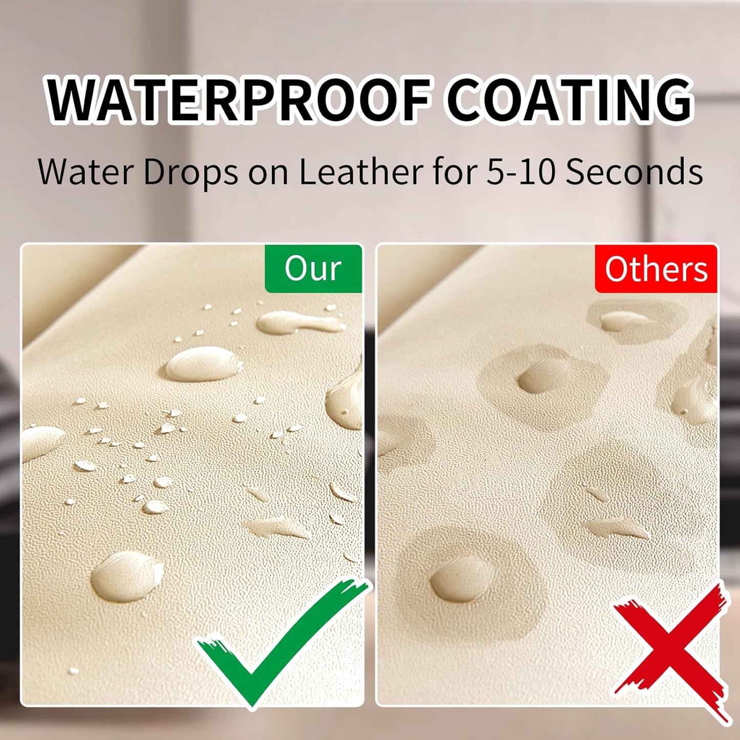 Leather Recoloring Balm,8.5oz Leather Color Restorer,Beige Leather Repair kit for Furniture and Car Interior,Leather Couch Scratch Repair,Leather Dye Paint for Faded,Cracked and Damaged Leather